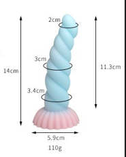 Gode alien design fantasy - silicone écologique sans odeur et non-toxique