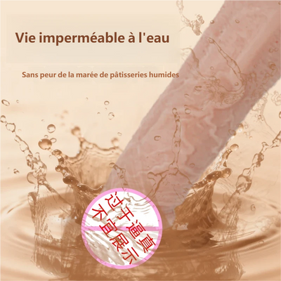 Gode réaliste avec ventouse 19,5cm - Silicone liquide waterproof