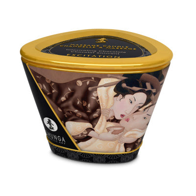 Shunga - Chandelle à Massage Excitation - Chocolat